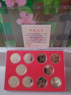 Yr'2018China¥10×10pcs Commemorative coins set