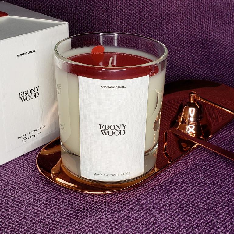 Ebony wood best sale zara candle