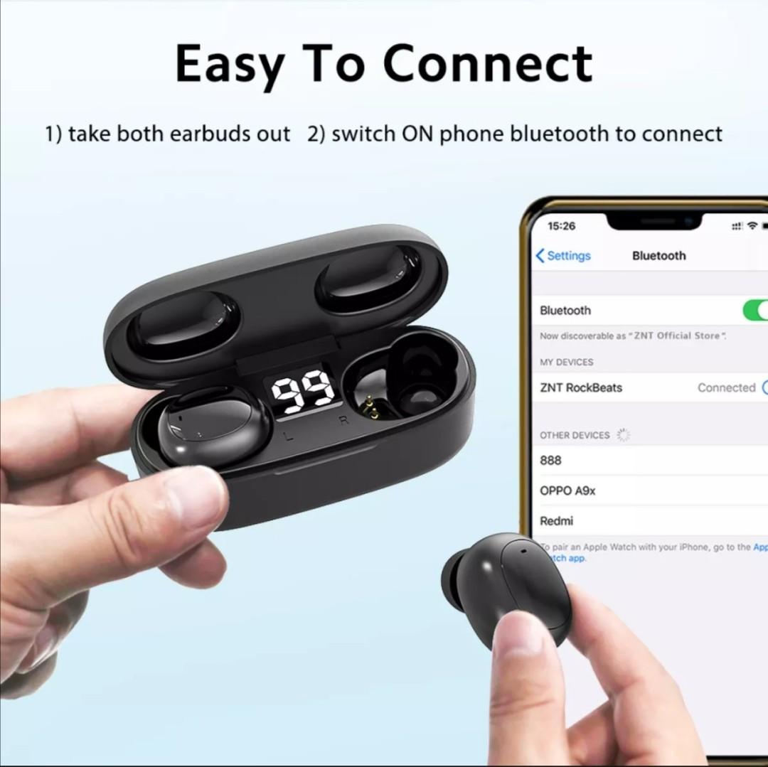 Znt earbuds how to connect best sale