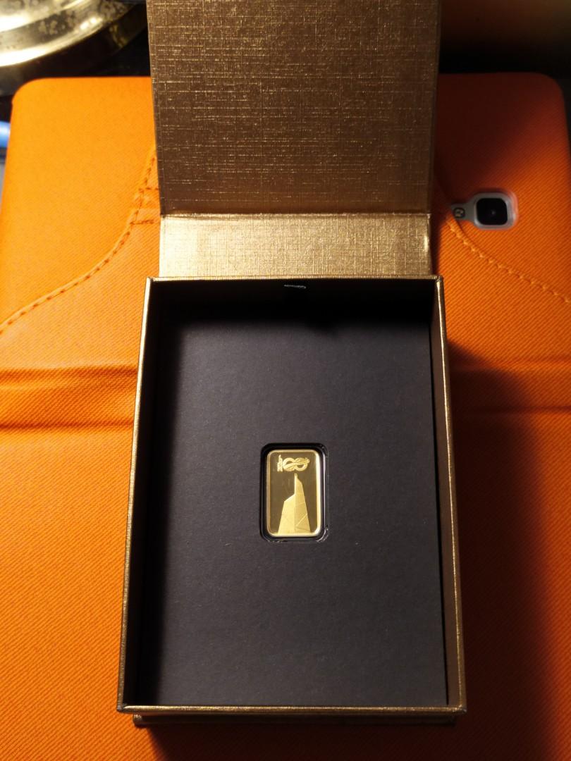 中銀香港100周年紀念金牌(瑞士10克9999金牌附證書銀行贈送非賣品）, 興趣及遊戲, 收藏品及紀念品, 錢幣- Carousell