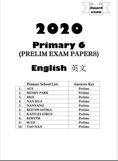 2019 Primary 6 Past Year Exam Paper Books Stationery Textbooks Primary On Carousell