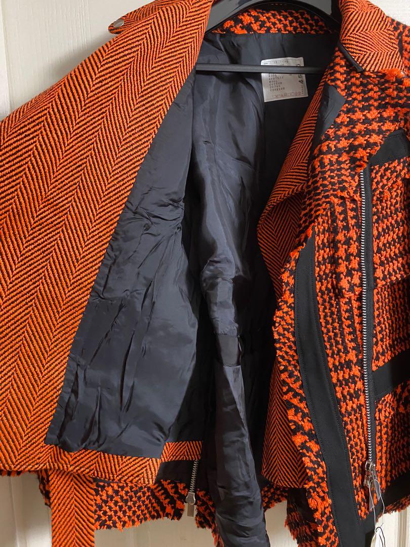 Sale ! 原價$23000 全新Sacai tweed jacket Sz 2 new, 女裝, 外套及 
