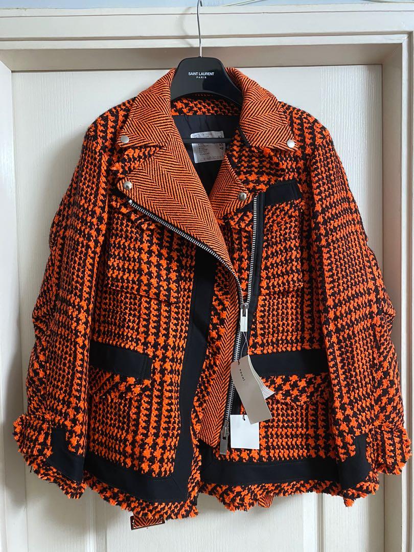 Sale ! 原價$23000 全新Sacai tweed jacket Sz 2 new, 女裝, 外套及 