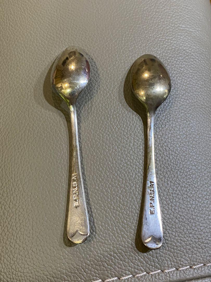 2 X Vintage Epns Silver Plated Tea Spoon Furniture Home Living Kitchenware Tableware Coffee Tea Tableware On Carousell