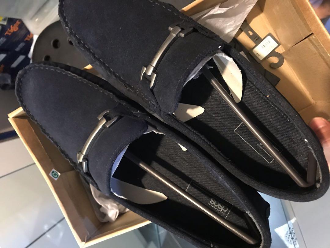 ASOS DESIGN driving shoes in navy suede with snaffle Men s Fashion Footwear Dress Shoes on Carousell