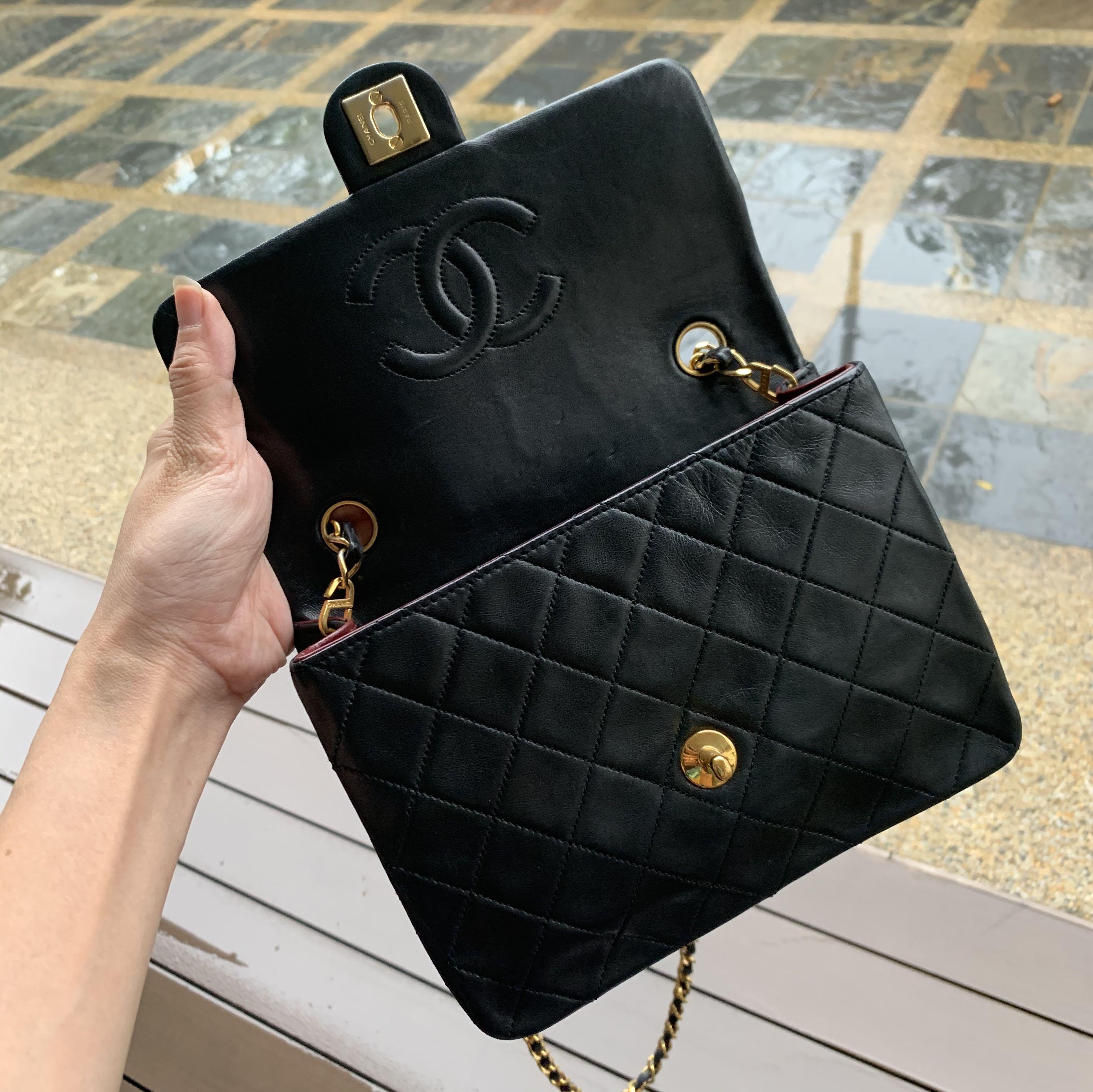 AUTHENTIC CHANEL Mini Square 8 20 cm Flap Bag , Luxury, Bags & Wallets on  Carousell