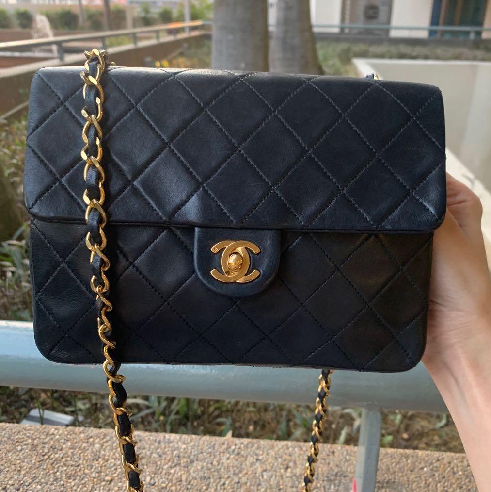 AUTHENTIC CHANEL Mini Square 8 20 cm Flap Bag , Luxury, Bags