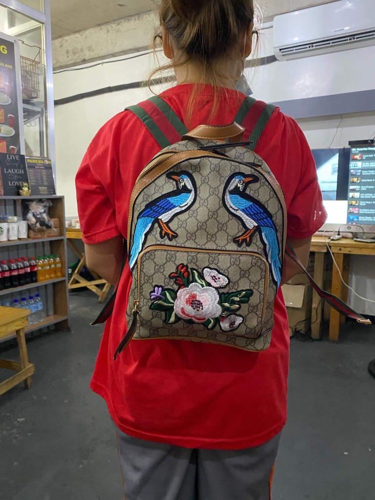 gucci bird backpack