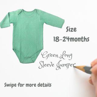 Baby Jumper Green Long Sleeve