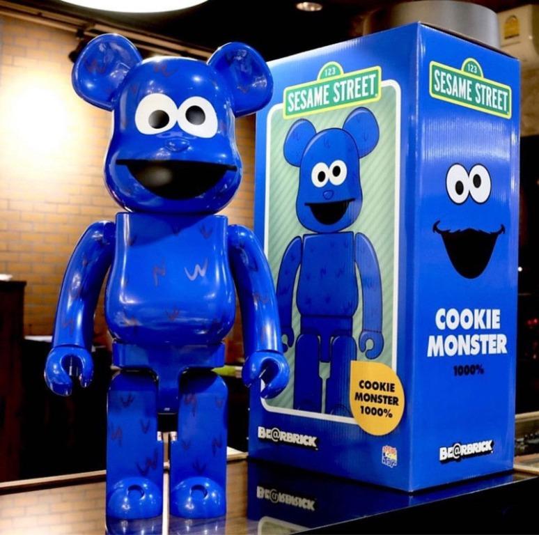 Bearbrick 1000% Cookie Monster Elmo be@rbrick Blue (Sesame Street 
