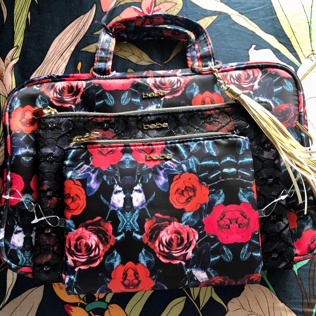 Bebe Makeup Pouches 3 Pieces Women S Fashion Bags Wallets Purses Pouches On Carousell Bebe Makeup Pouches 3 Pieces Women S Fashion Bags Wallets Purses Pouches On Carousell