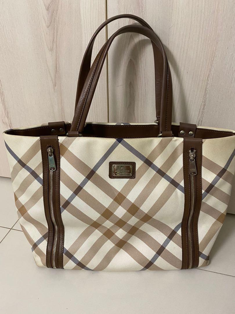 Blueberry blue label tote bag