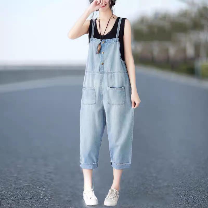 denim boiler suit playsuit