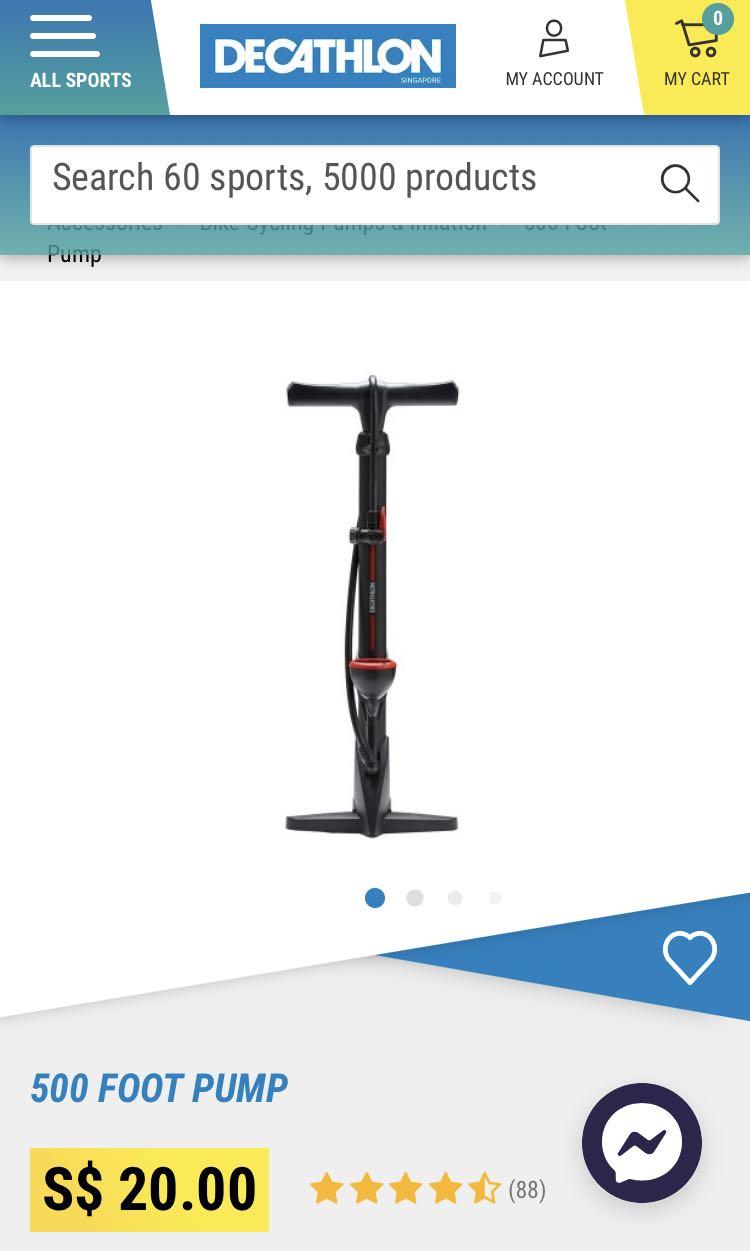 Btwin 500 best sale pump