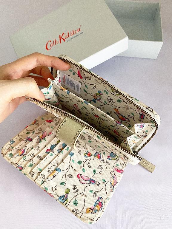 Cath Kidston Little Birds Folded Zip Wallet, Women's Fashion, Bags