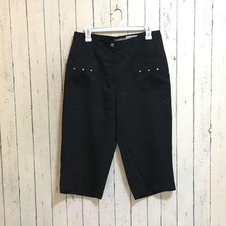 Celana hitam katun 7/8