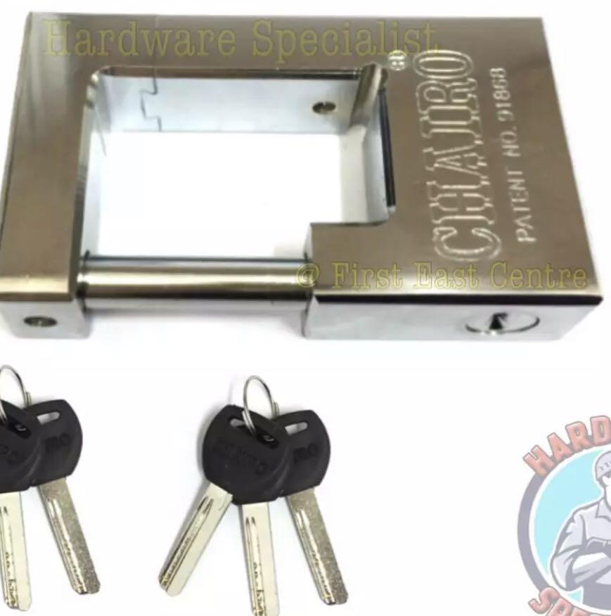Chairo Gate Padlock BTO HDB For All HDB (Old/New type) Iron Gate Pad