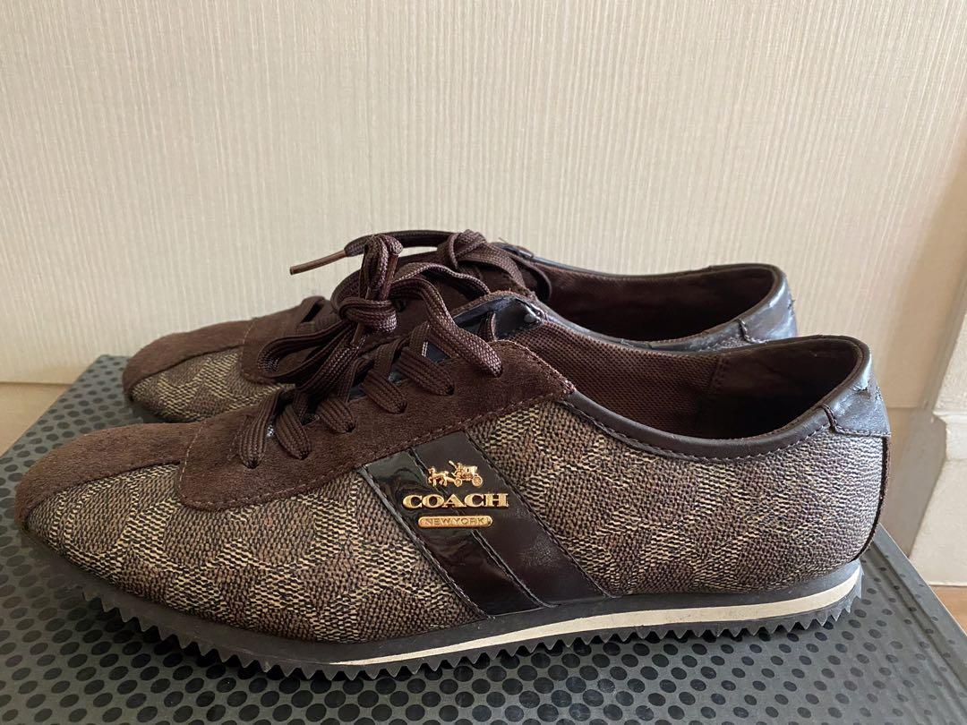 Coach Womens Ivy Low Top Lace Up Fashion Sneakers Women s Fashion Footwear Sneakers on Carousell