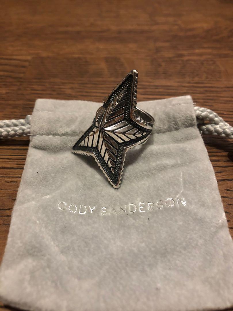 FINAL DROP) CODY SANDERSON DEEP STAR RING, 男裝, 鞋, 鞋墊及飾物