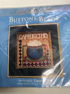 Crosstitch Kit Mill Hill with Button Beads  ‘Cappuccino’ #crosstitch #kristik #craft