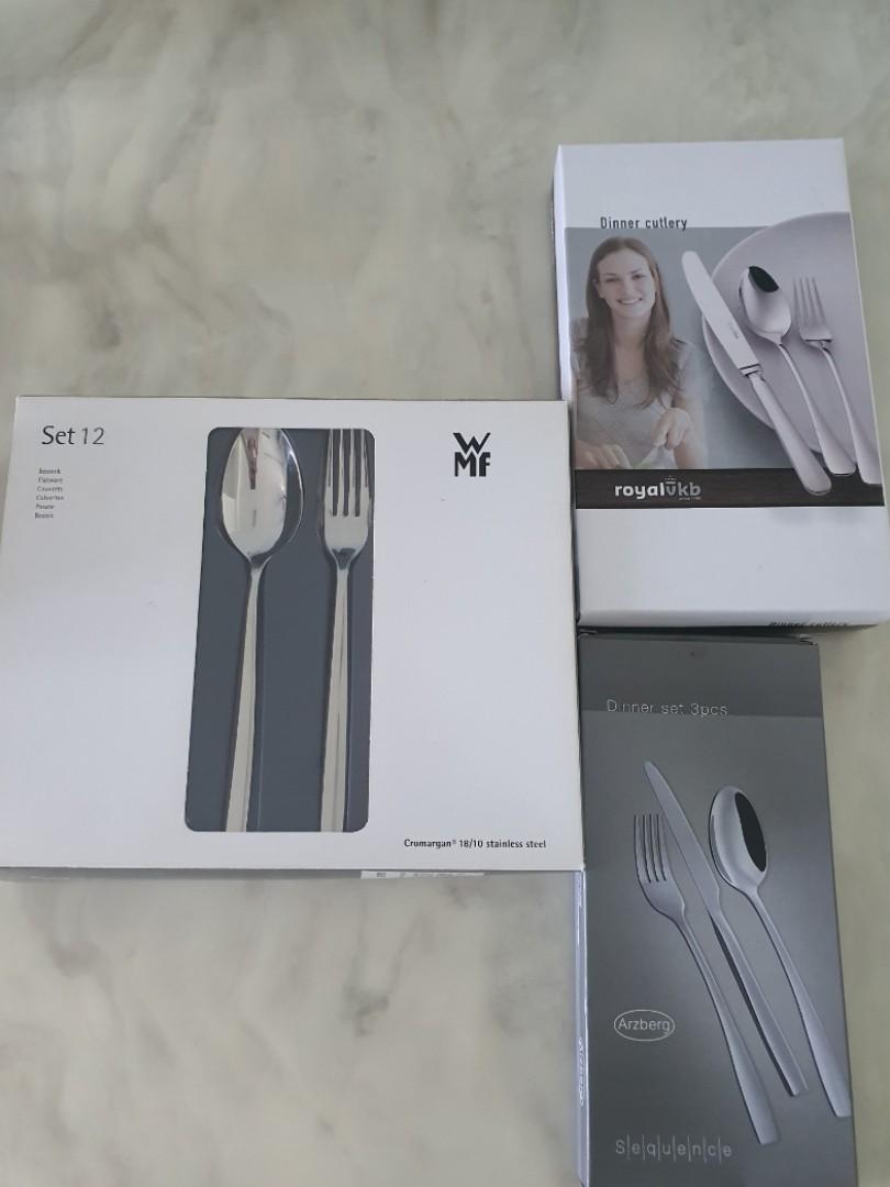 Cutlery Set Fork, Spoon, Knife (WMF, Royal vkb, Arzberg), Furniture