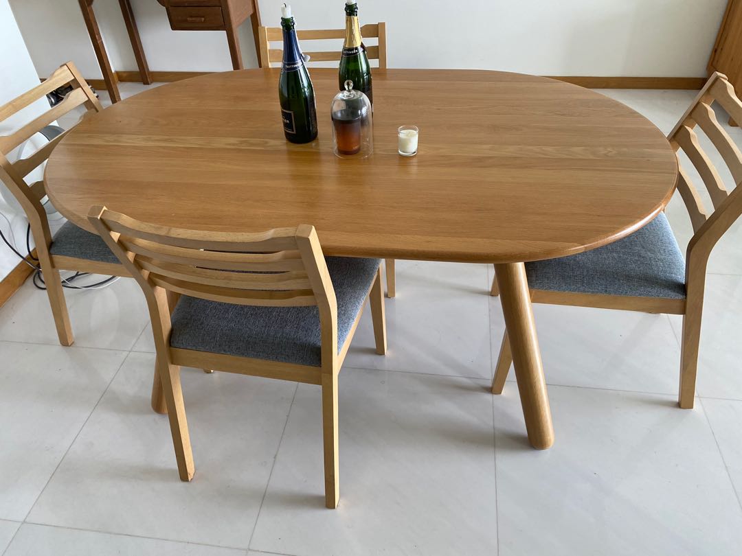 Dining Table Chairs Solid Wood Furniture Tables Chairs On Carousell