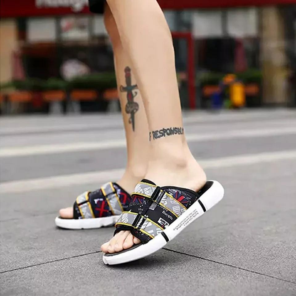 Trendy mens slippers sale