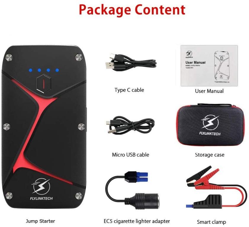 FLYLINKTECH Portable Power Station & Car Jump Starter 