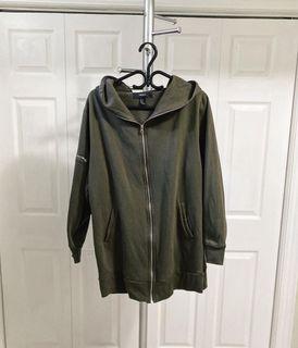 FOREVER 21 MEN’S OVERSIZED LONG HOODIE