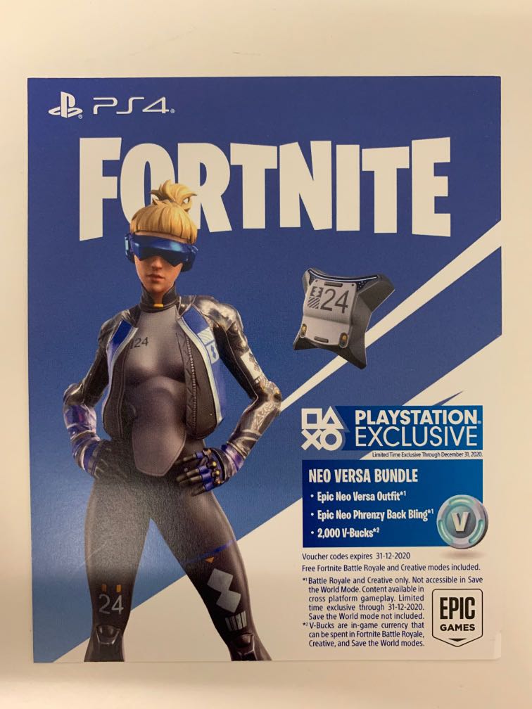 Fortnite ps4 voucher code, Video Gaming, Video Games, PlayStation on