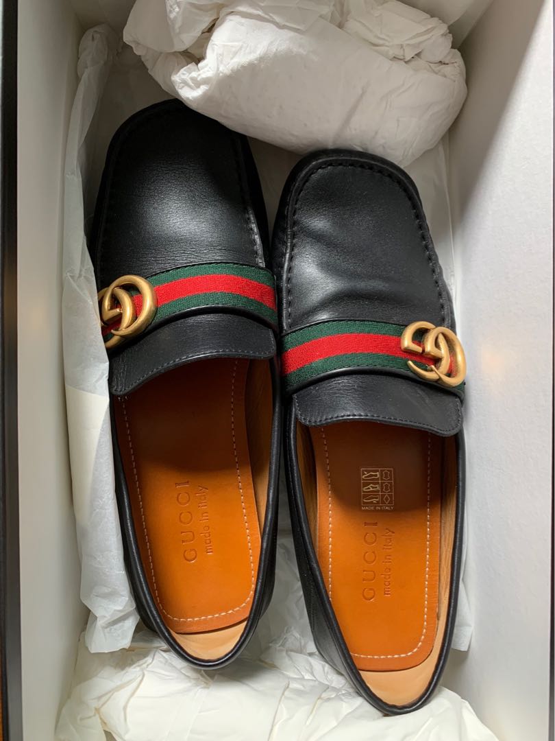 Gucci leather driver deals