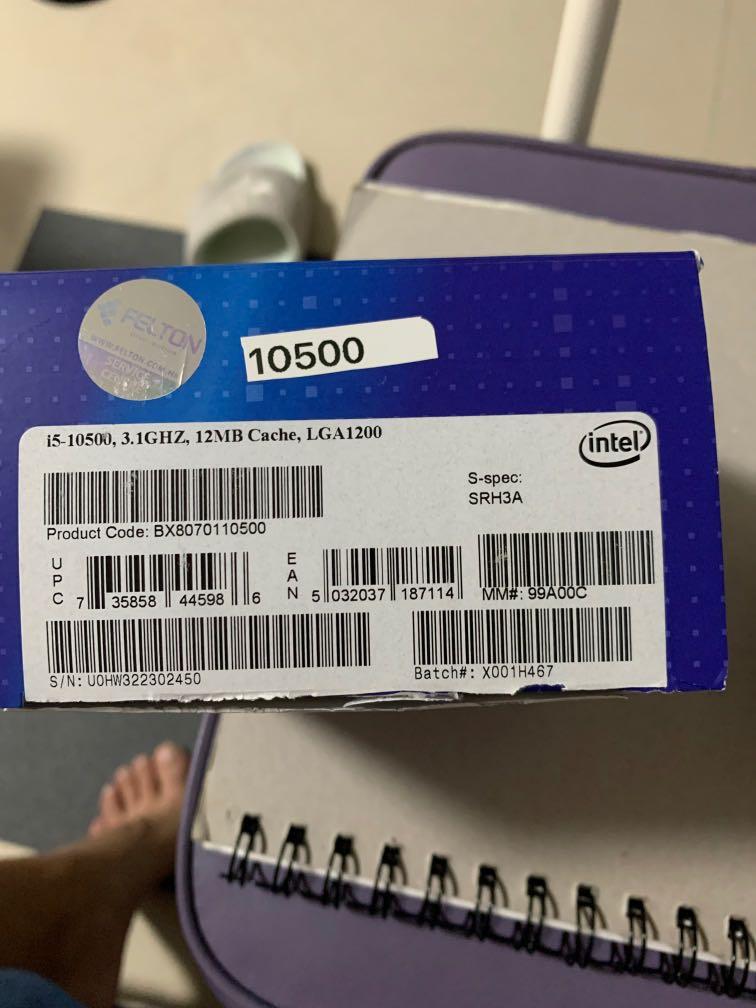 I5 10500（原裝正版)不包含CPU, 電腦＆科技, 手提電腦- Carousell