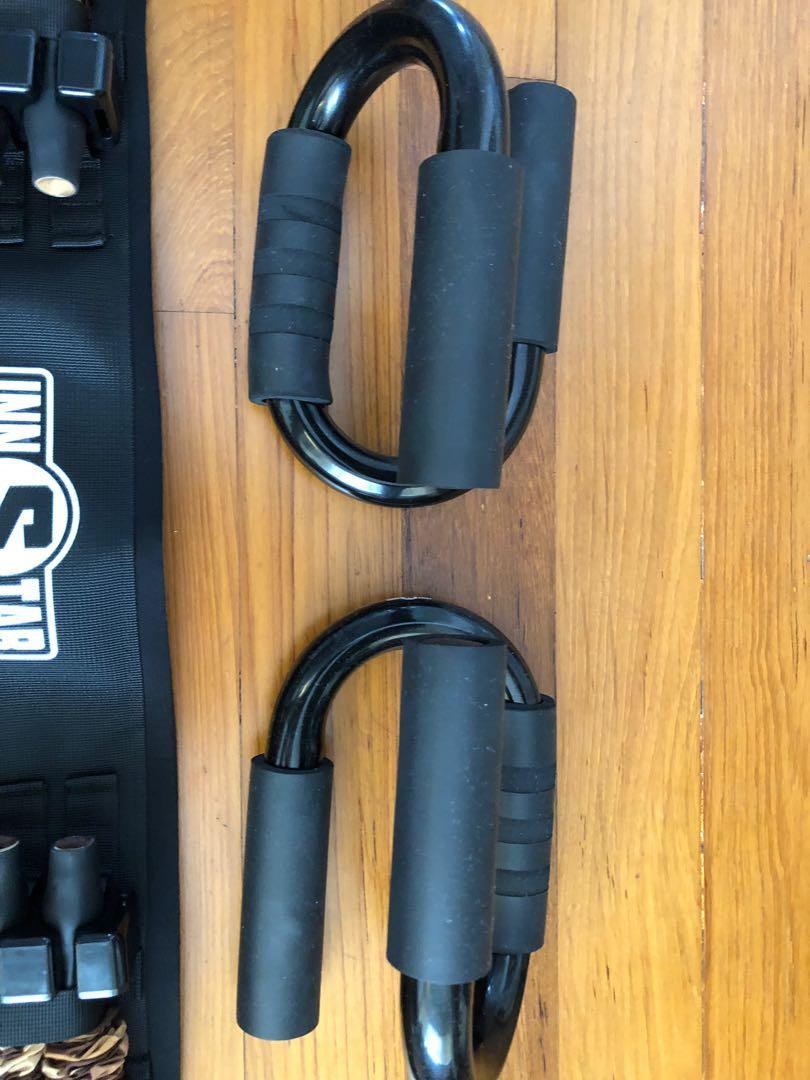 Innstar Resistance Band + Bar Benchpress, Sports, Weights & Gym