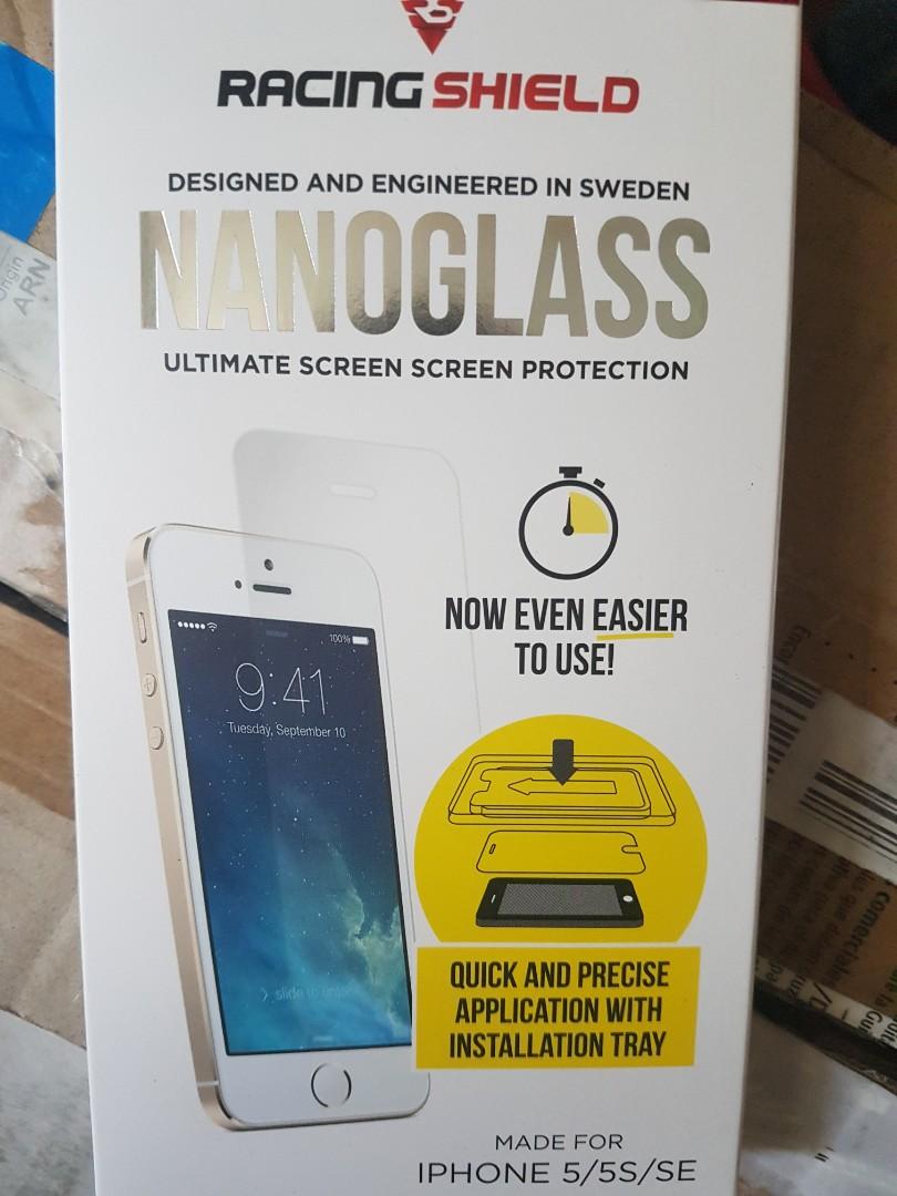 Iphone 5 5s Se 納米玻璃mon貼 電子產品 手提電話 Carousell