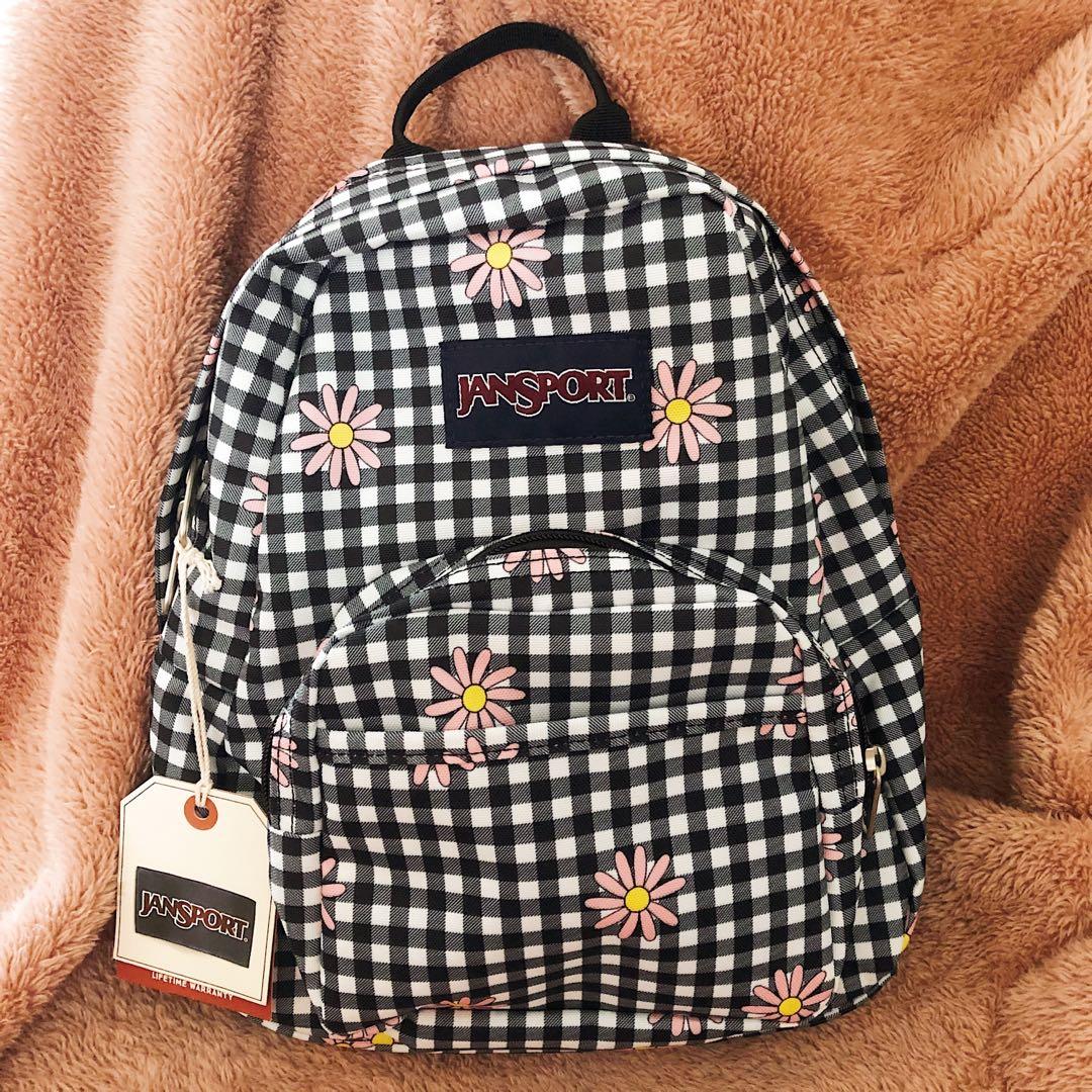 Gingham daisy jansport backpack sale