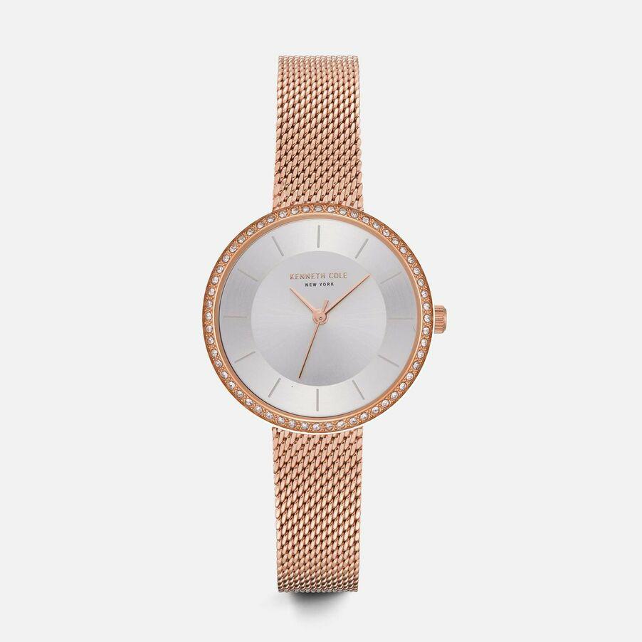 Kenneth Cole New York Women S Analog Quartz Stainless Steel Mesh Casual Two Tone Watch Women S Fashion Watches On Carousell