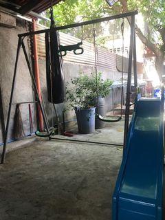 plum swing and slide