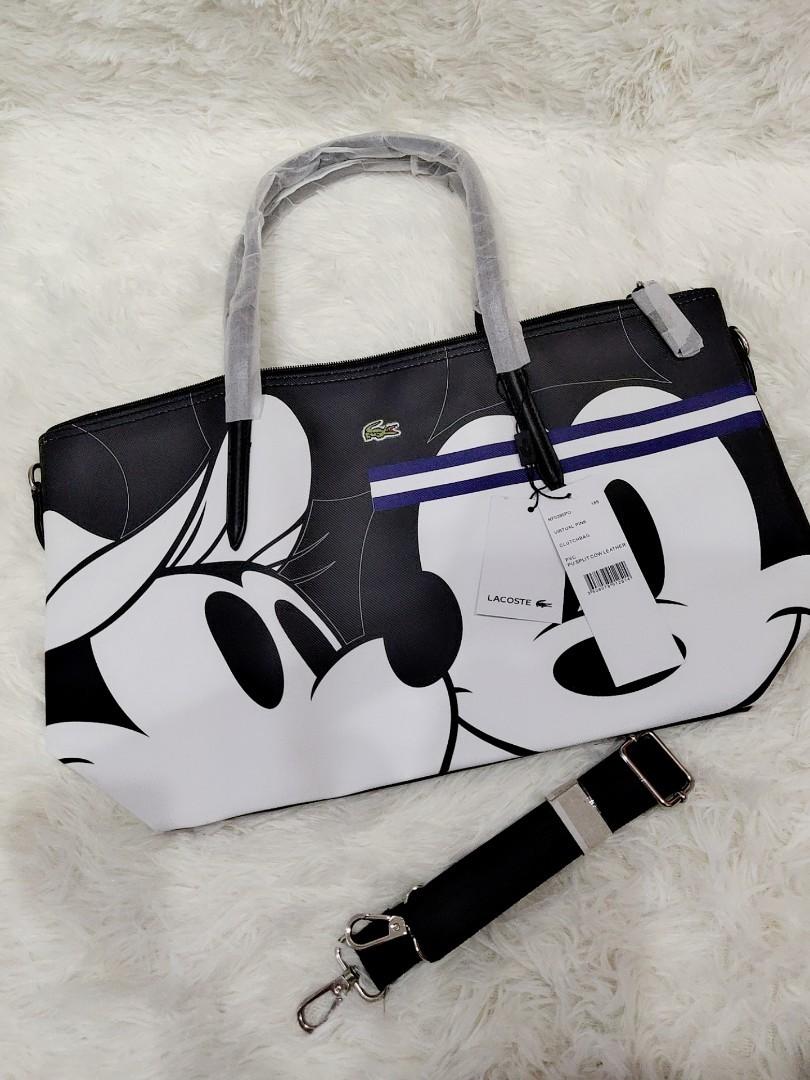 lacoste mickey mouse bag