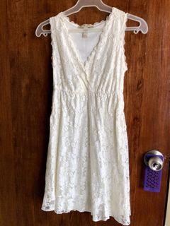 Lace off white dress