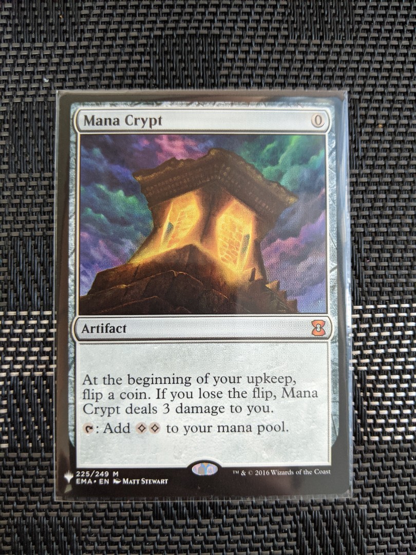 Mana Crypt Mystery Booster Mb1 Mtg Hobbies Toys Toys Games On Carousell