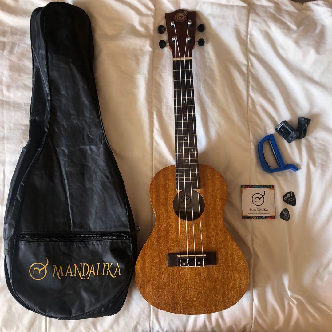 Mandalika Ukulele Concerto Full Set Cokelat Tua Musik Media Alat Di Carousell