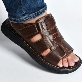 Real pu sandals for sale hotsell