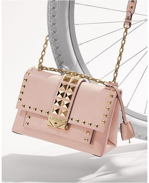 Michael kors sales pink studded bag