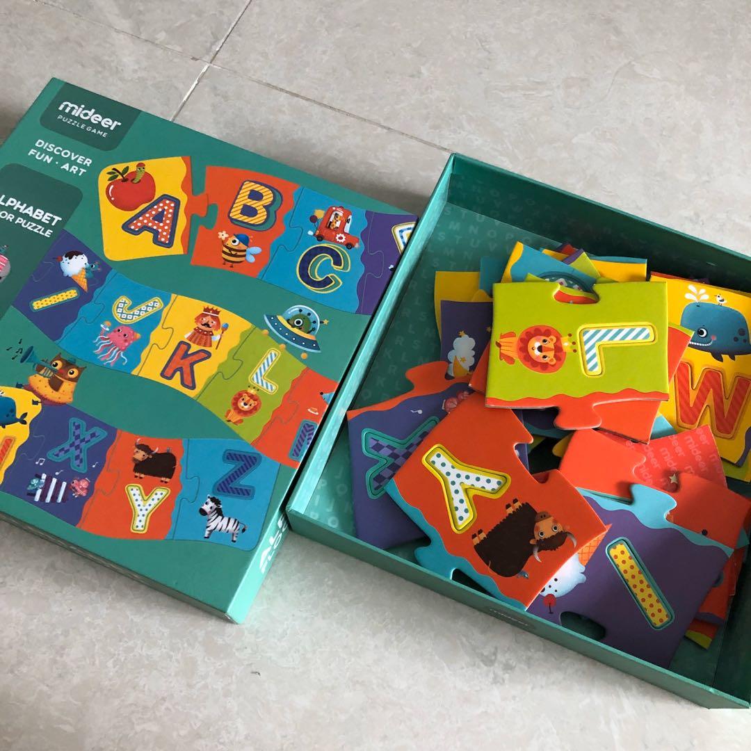 Mideer Alphabet Floor Puzzle, Hobbies & Toys, Toys & Games on Carousell