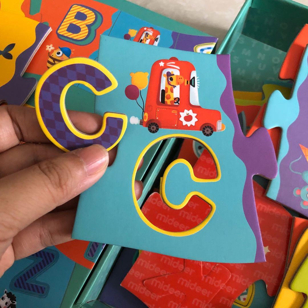 Mideer Alphabet Floor Puzzle, Hobbies & Toys, Toys & Games on Carousell