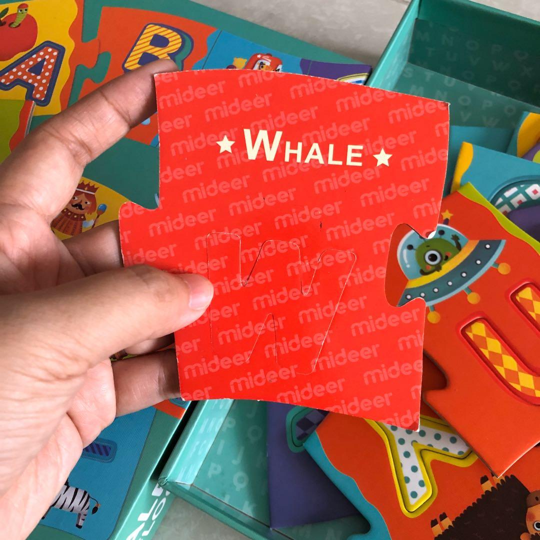 Mideer Alphabet Floor Puzzle, Hobbies & Toys, Toys & Games on Carousell