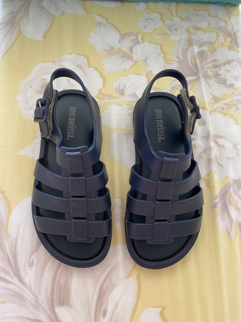Mini Melissa Navy Blue Sandals size 8 