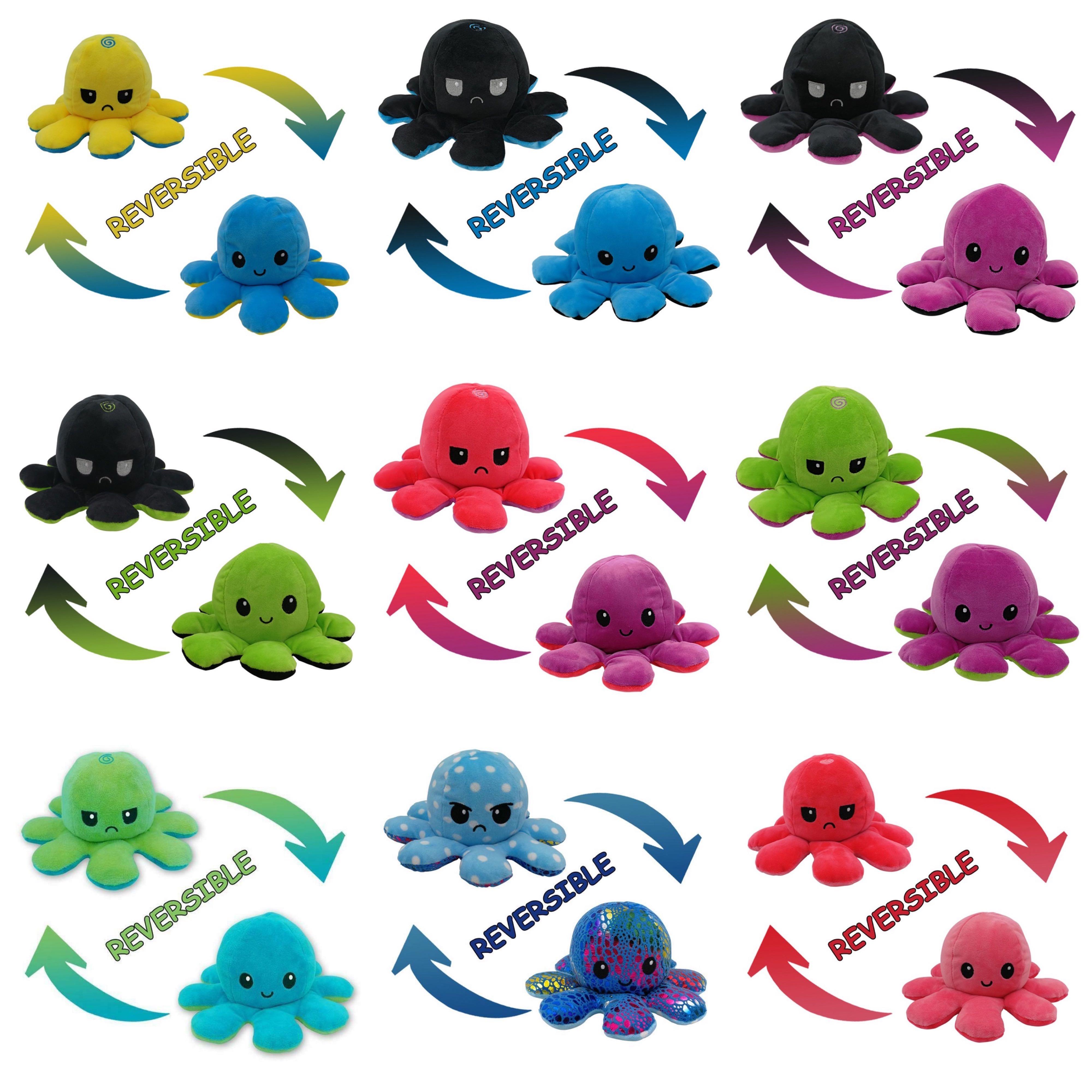 reversible octopus plush teeturtle