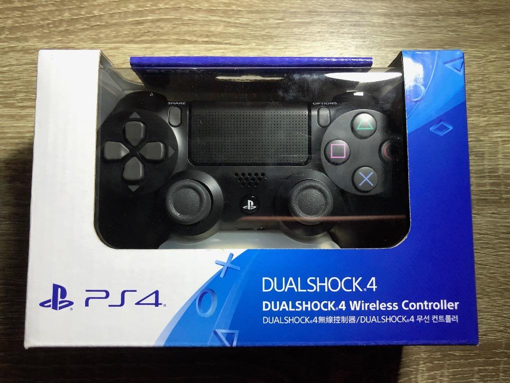 NEW: Official Sony Playstation PS4 DS4 Dualshock Controller 4 Jet Black,  Video Gaming, Gaming Accessories, Controllers on Carousell