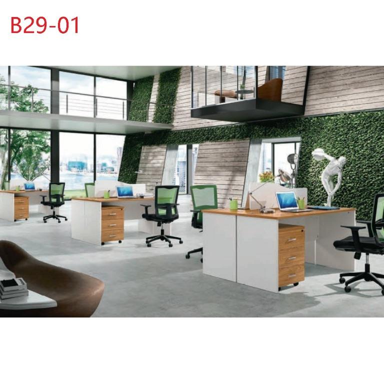 Office/Computer Table with Partition/ Workstation 03 System Furniture ...
